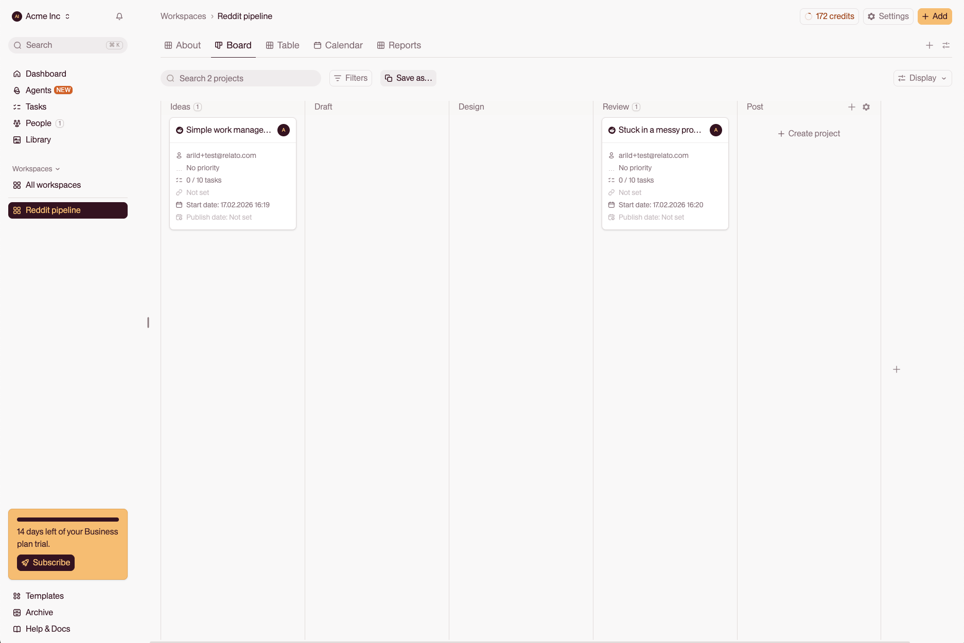 Content pipeline workflow from Reddit thread discovery to published article